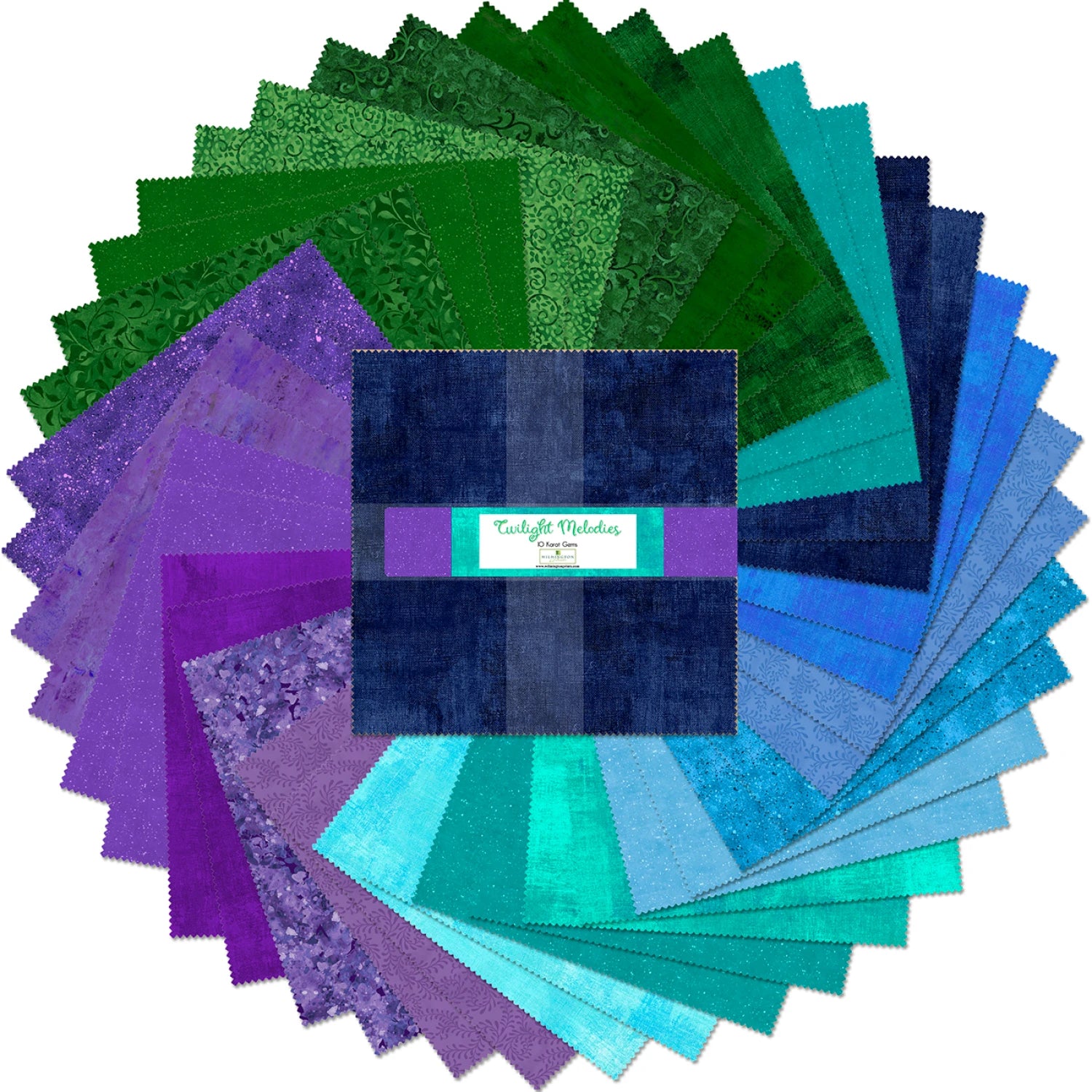 10in Squares - Karat Gems Twilight Melodies (42pc/bundle)