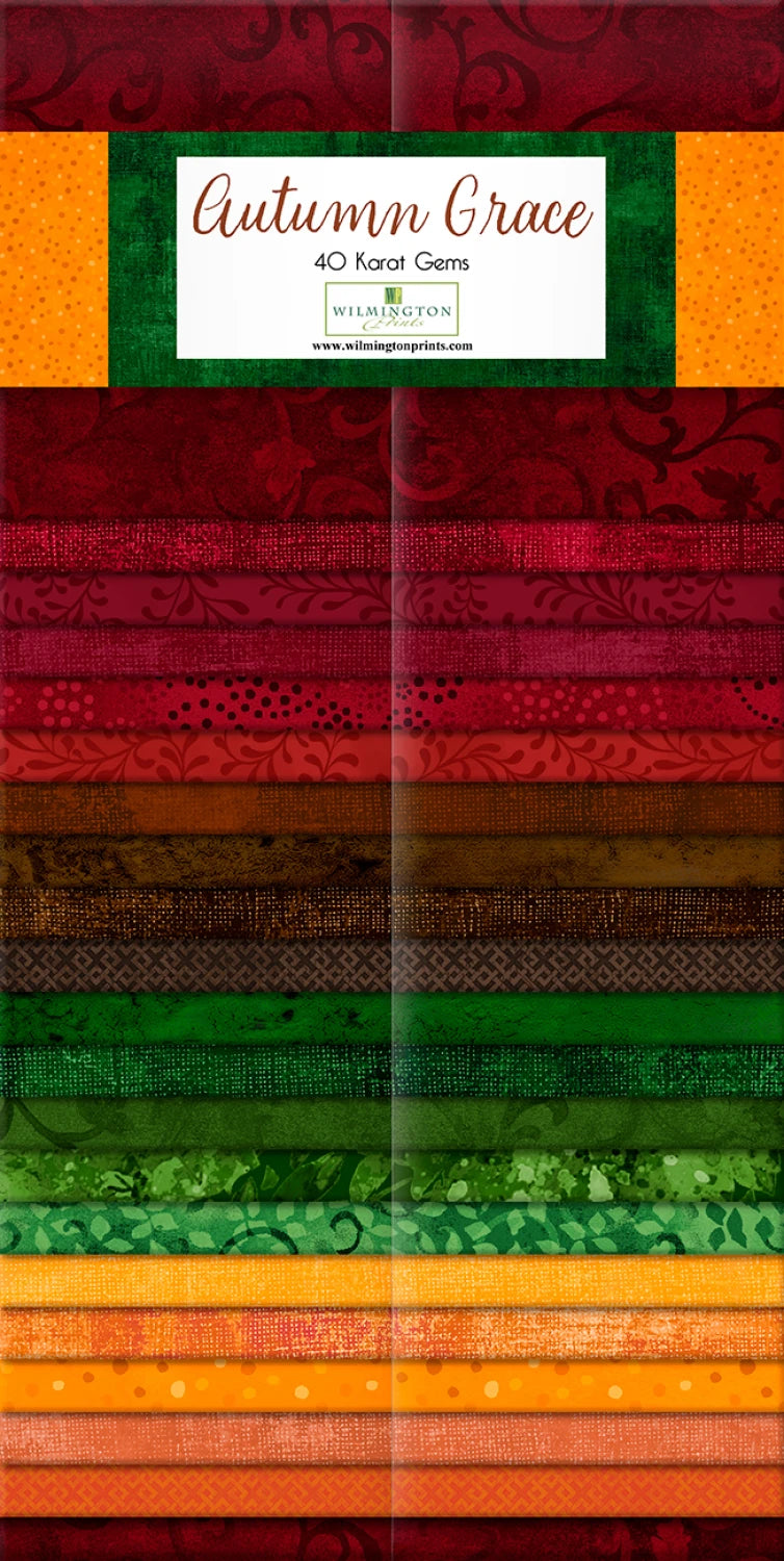 Autumn Grace - Essential Gems & Karat Pre-Cuts Collection | 2.5in Strips 40pcs (Q842-148-842)