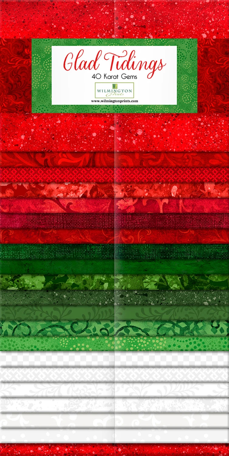Glad Tidings - Essential Gems & Karat Pre-Cuts Collection | 2.5in Strips 40pcs (Q842-149-842)