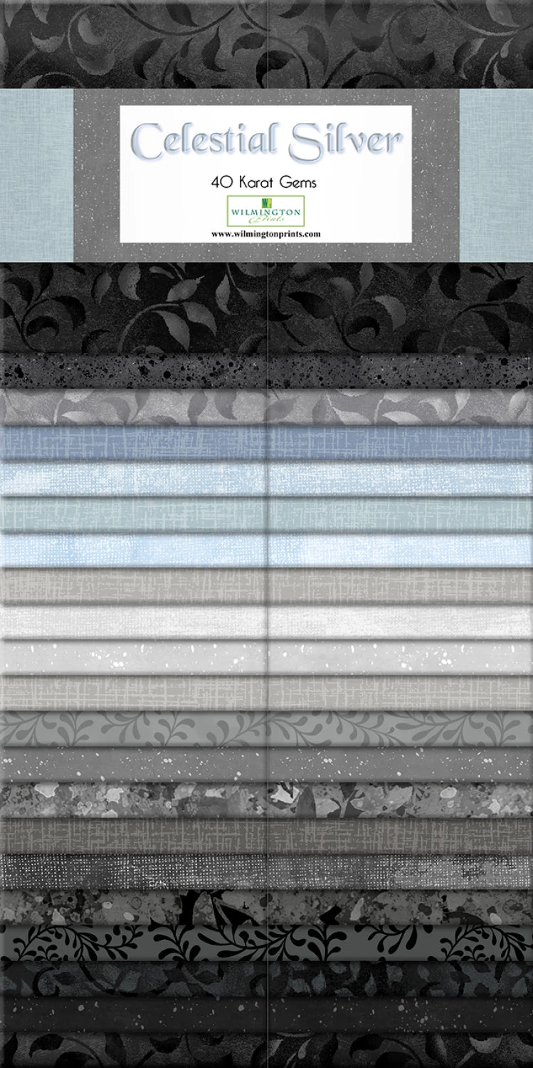 2.5in Strips - Karat Gems Celestial Silver (40pc/bundle)