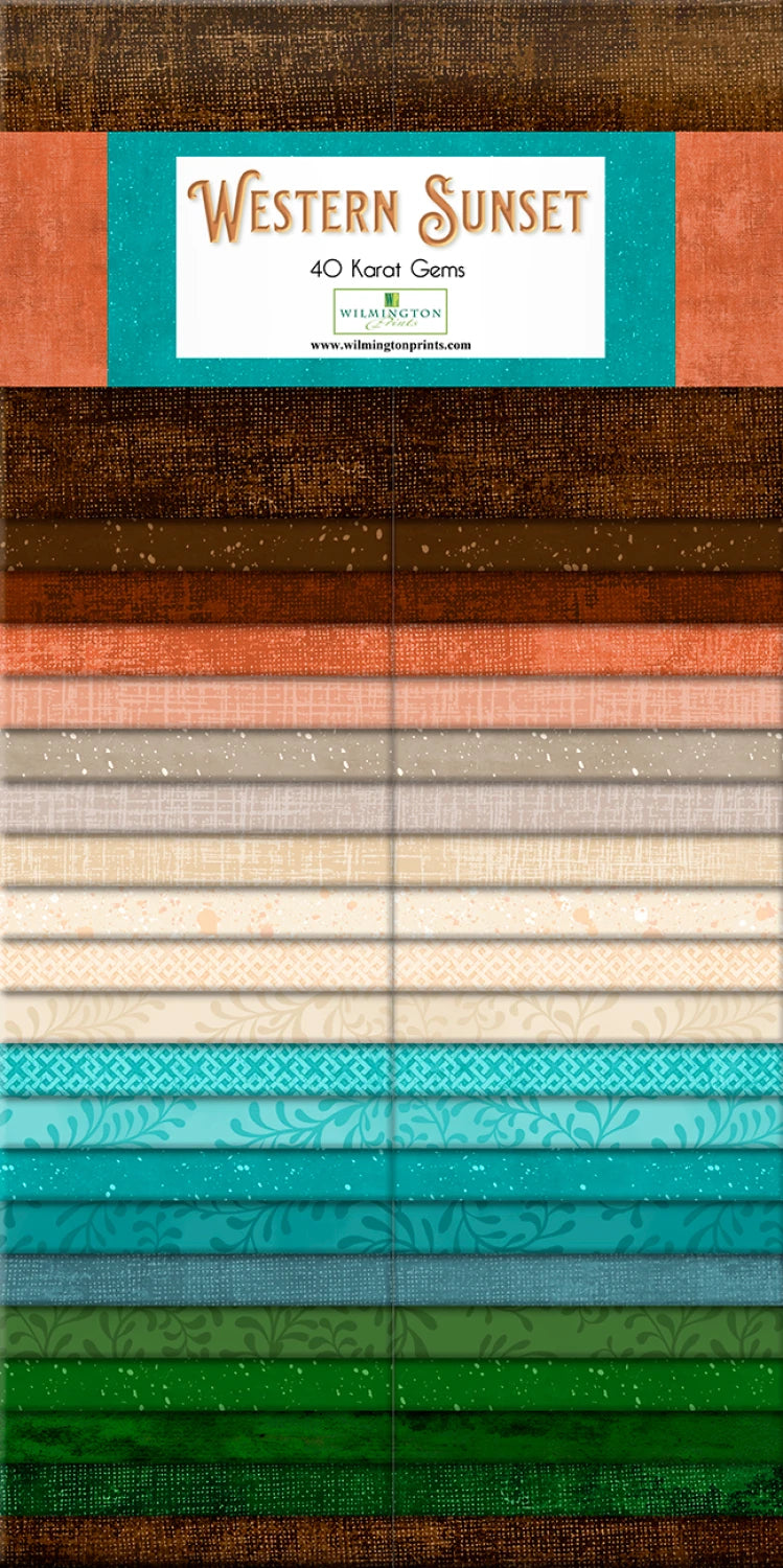2.5in Strips - Karat Gems Western Sunset (40pc/bundle)