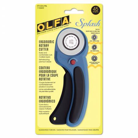 OLFA 45mm Deluxe Ergonomic Rotary Cutter Pacific Blue