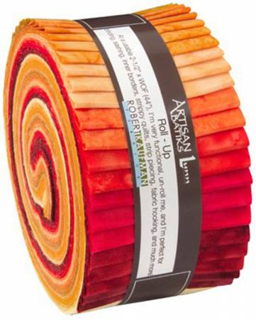 2.5in Strips Prisma Dyes - Lava Flow (40pc/bundle)