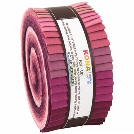 Roll-Up - 2.5in Strips Kona Cotton - Powder Room (40pcs)