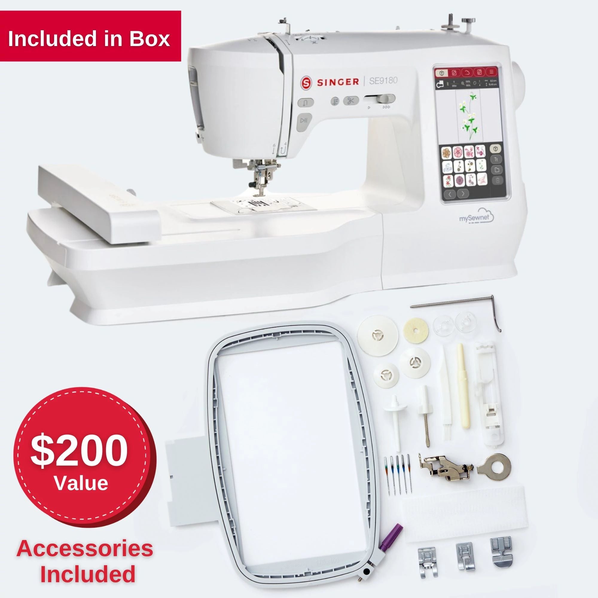 Singer SE9180 Embroidery and Sewing Machine – Maple Leaf