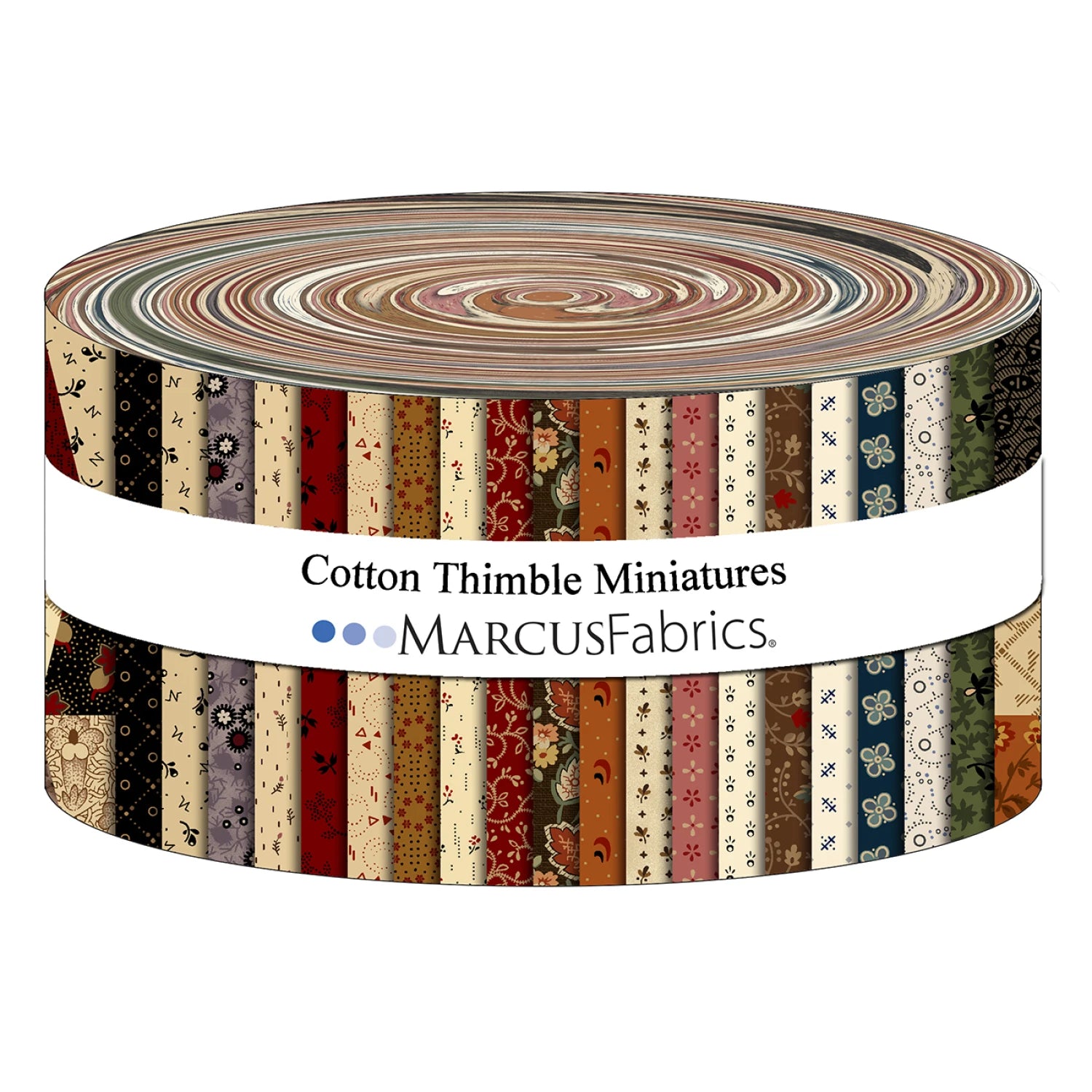 Cotton Thimble Miniatures by Pam Buda Collection | 2.5in Strips 40pcs (ST150-0006)