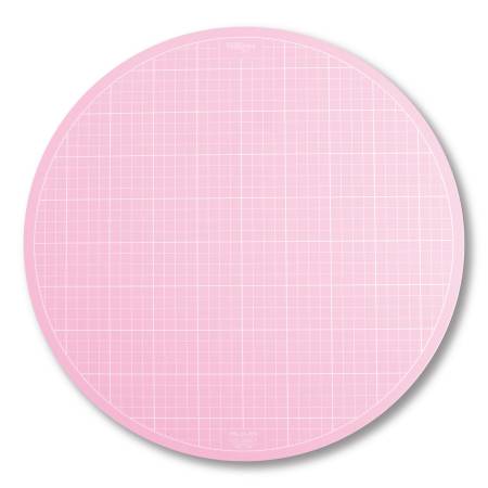 Sue Daley Round Rotating Cutting Mat 16in Pink