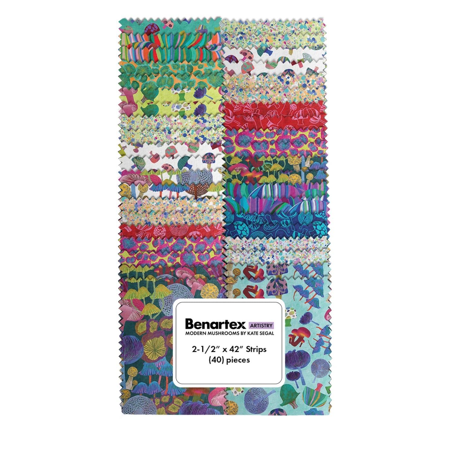 Modern Mushrooms by Kate Segal Collection | 2.5in Strips  - 40pcs (STMDMPK)