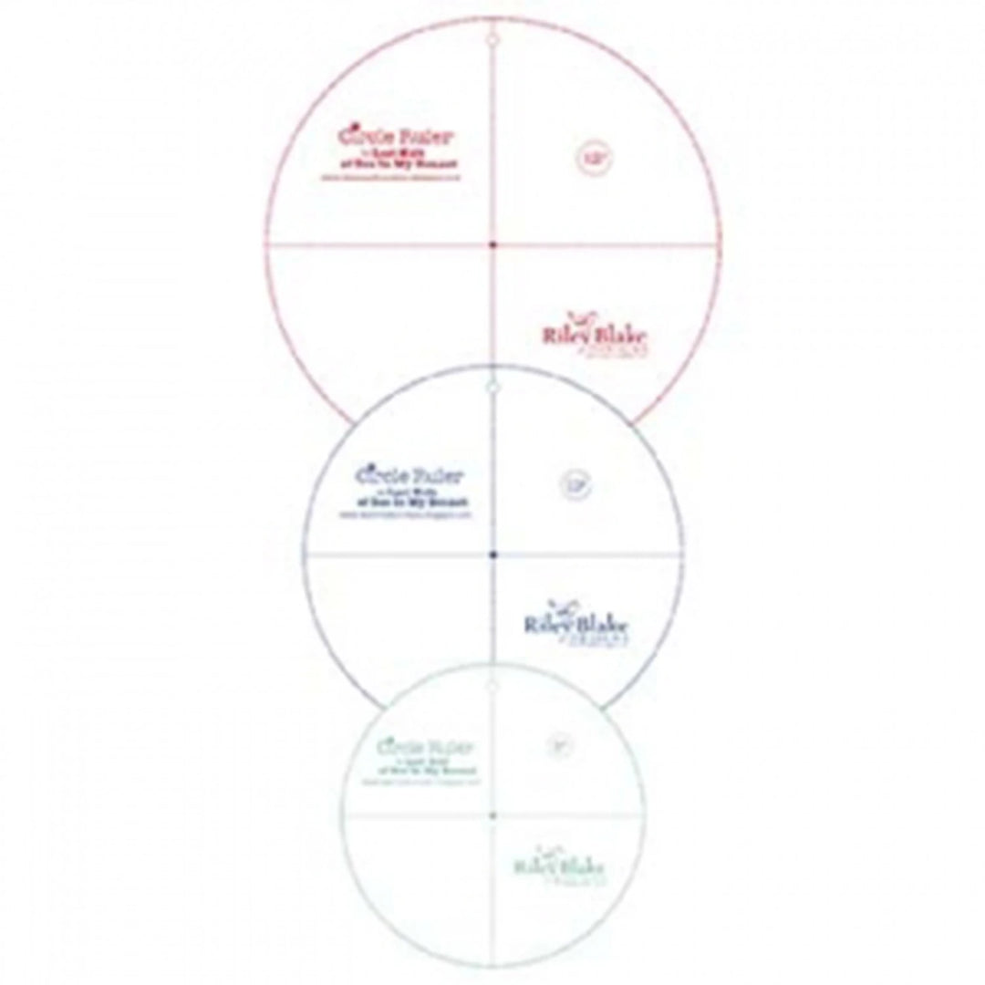 Lori Holt Circle Ruler Set 8in , 10in And 12in Sizes (STRULER-4521)