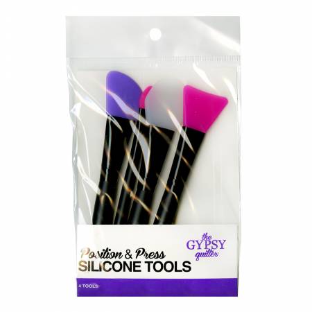 The Gypsy Quilter Position and Press Quilting and Sewing Silicone Tools (4pcs)