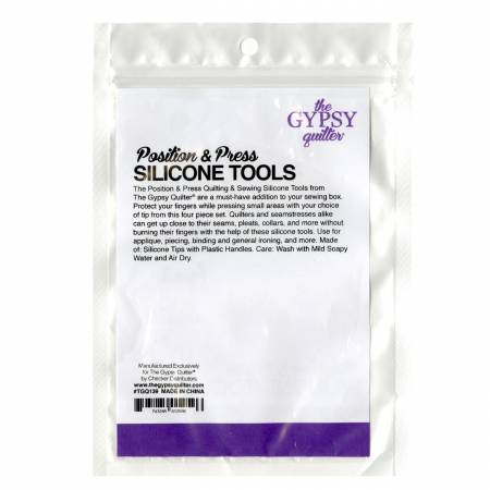 The Gypsy Quilter Position and Press Quilting and Sewing Silicone Tools (4pcs)