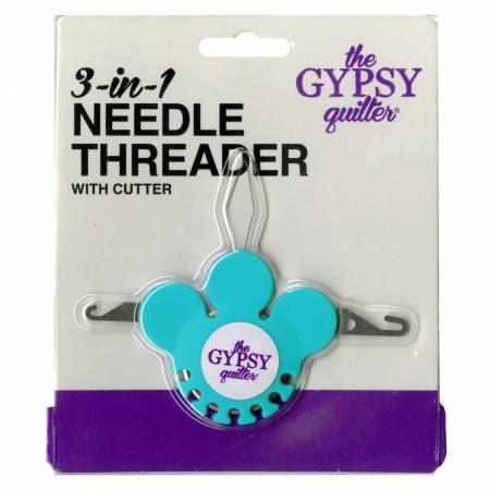 The Gypsy Quilter - 3 In 1 Needle Threader with Cutter