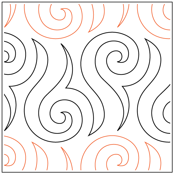 Spiked Swirl – 6.5” Paper Pantograph