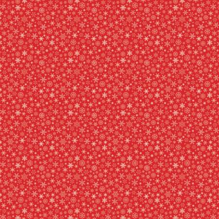 Red Peace on Earth Snowflakes 108" Cotton (WB14207R-RED) – Sold in UNITS of ¼ metre