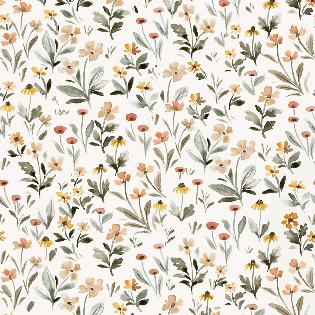 Cream Flower Power 108” Cotton (XST-DCJ3460CREAM) - Sold in UNITS of 1/4 metre