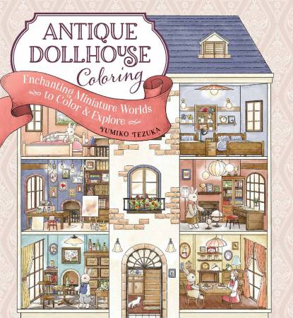 "Antique Dollhouse" Colouring Book