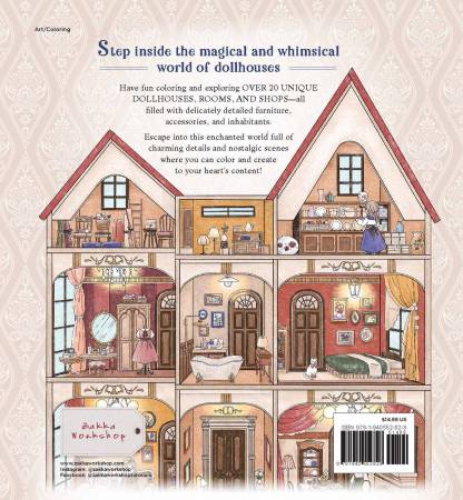 "Antique Dollhouse" Colouring Book