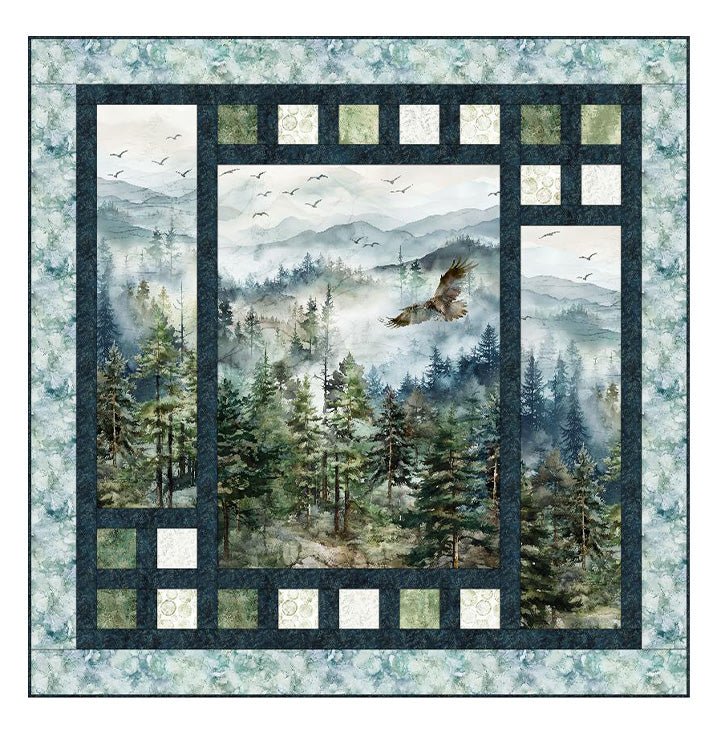 Altitude Triptych - Quilt Kit (65.5" x 65.5") - Maple Leaf Quilting Company Ltd.