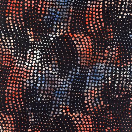 America USA Stars & Dots 106" Batik (BX3427 - AMERICA) - Sold in UNITS of 1/4 Metre - Maple Leaf Quilting Company Ltd.