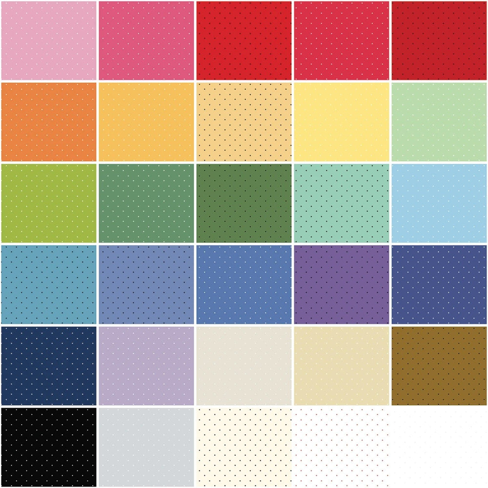 American Jane Pindots by American Jane Collection | 1 Yard Bundle - 30 pcs (1YD - 840 - 30) - Maple Leaf Quilting Company Ltd.