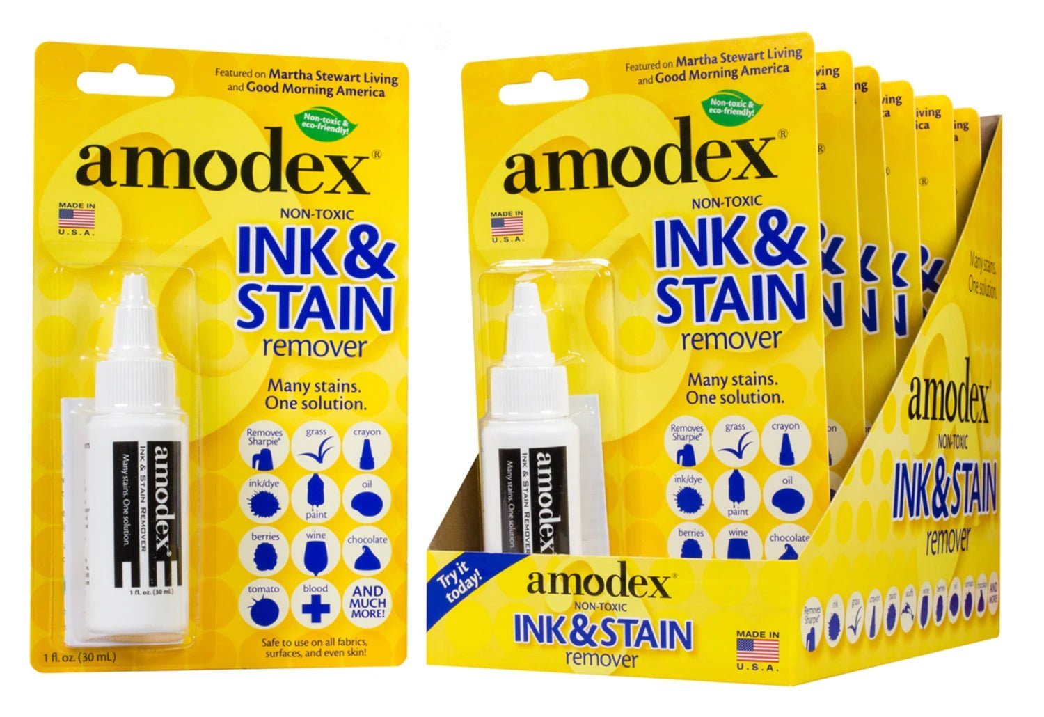 Amodex Ink & Stain Remover Blister Card - Maple Leaf Quilting Company ...