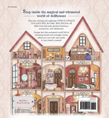 "Antique Dollhouse" Colouring Book - Maple Leaf Quilting Company Ltd.