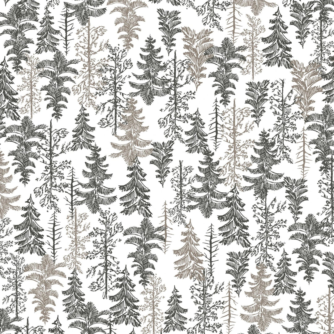 Archer Flannel - Ecru Tranquil Forest | 42/43" Flannel - Maple Leaf Quilting Company Ltd.