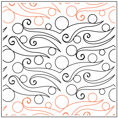Arctic Sea – 6.75” Paper Pantograph - Maple Leaf Quilting Company Ltd.
