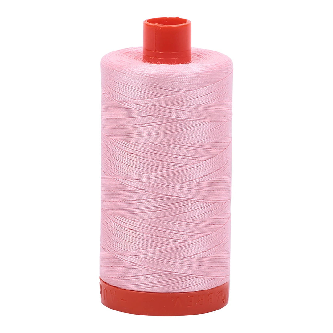 Aurifil Mako 50 wt Cotton 1300m (1422yds) | Baby Pink - Maple Leaf Quilting Company Ltd.