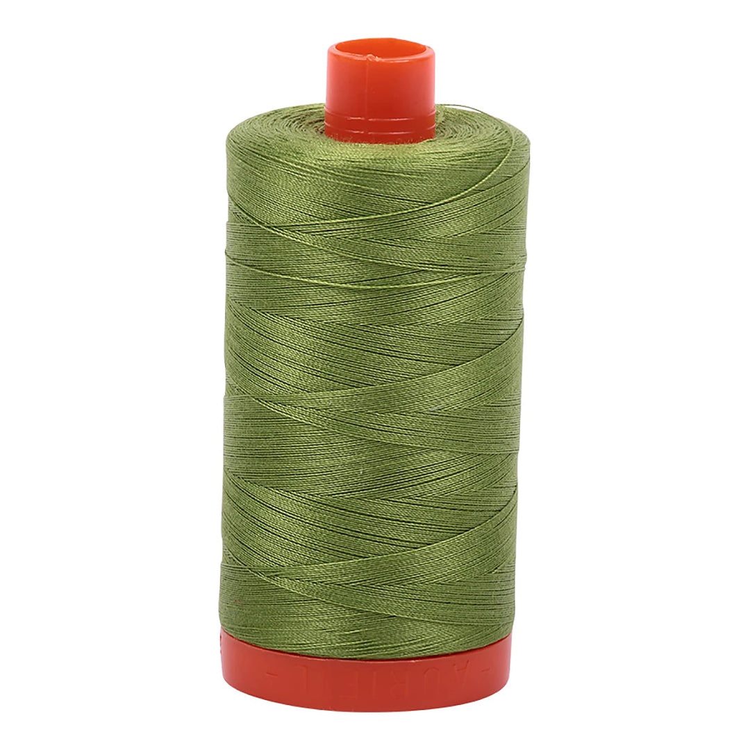 Aurifil Mako 50 wt Cotton 1300m (1422yds) | Fern Green - Maple Leaf Quilting Company Ltd.
