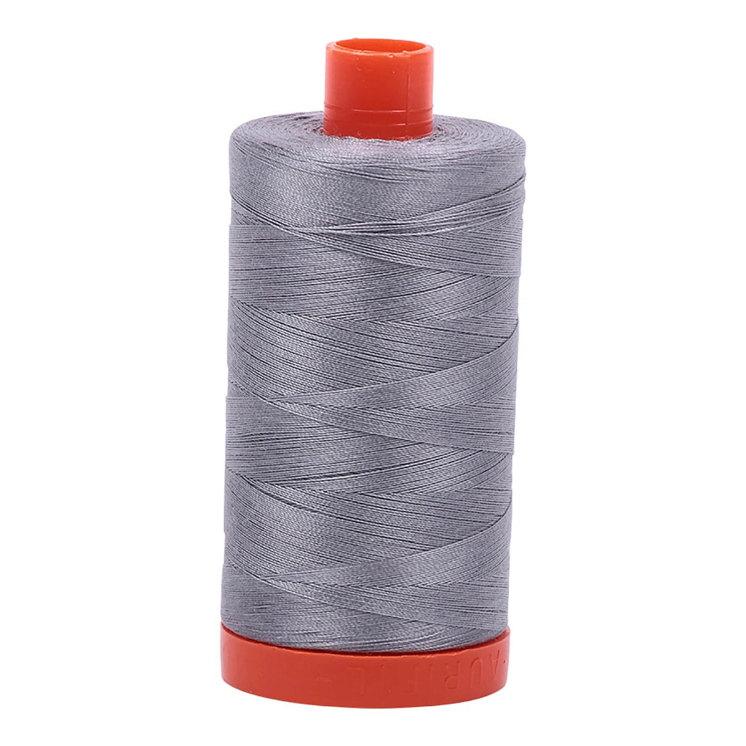 Aurifil Mako 50 wt Cotton 1300m (1422yds) | Grey - Maple Leaf Quilting Company Ltd.