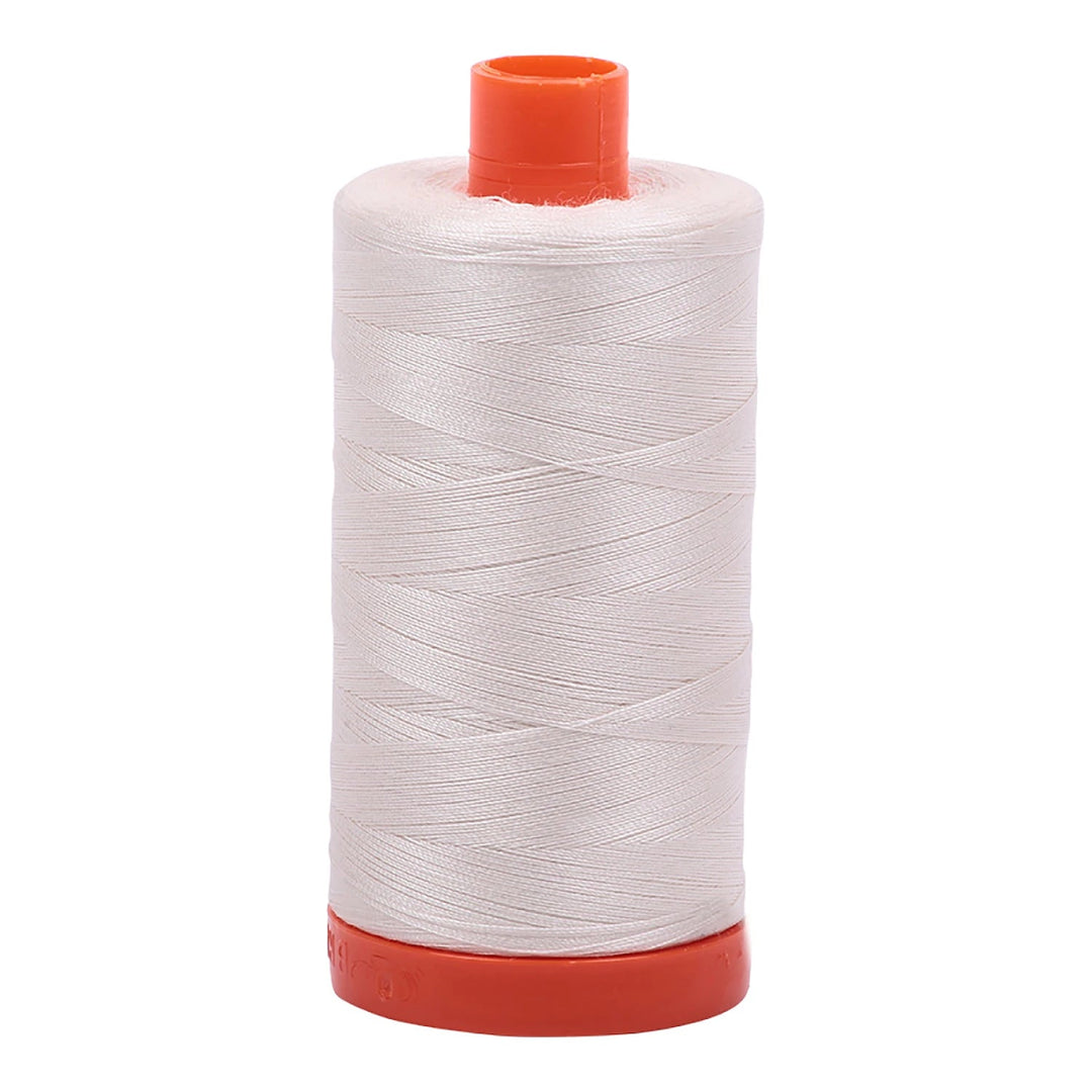 Aurifil Mako 50 wt Cotton 1300m (1422yds) | Muslin - Maple Leaf Quilting Company Ltd.