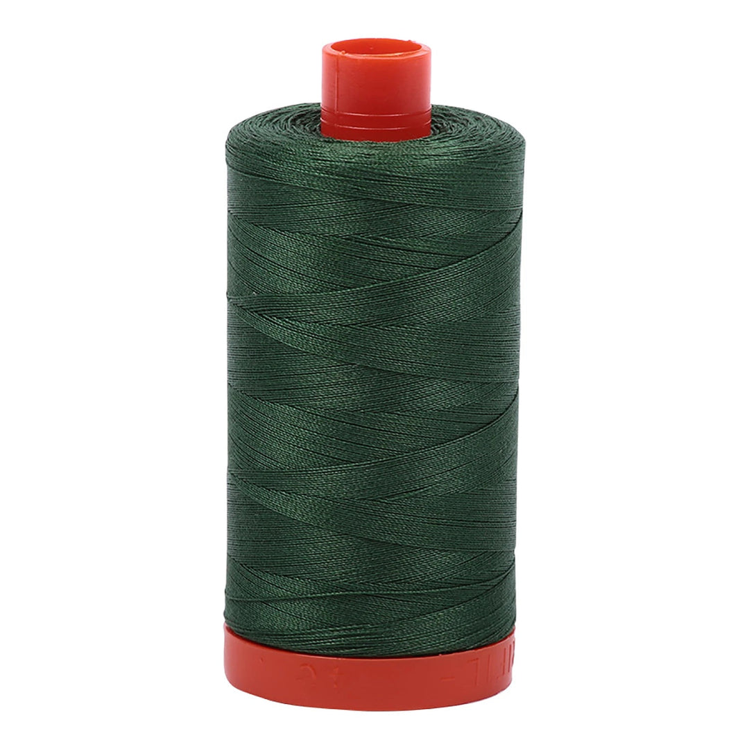 Aurifil Mako 50 wt Cotton 1300m (1422yds) | Pine - Maple Leaf Quilting Company Ltd.