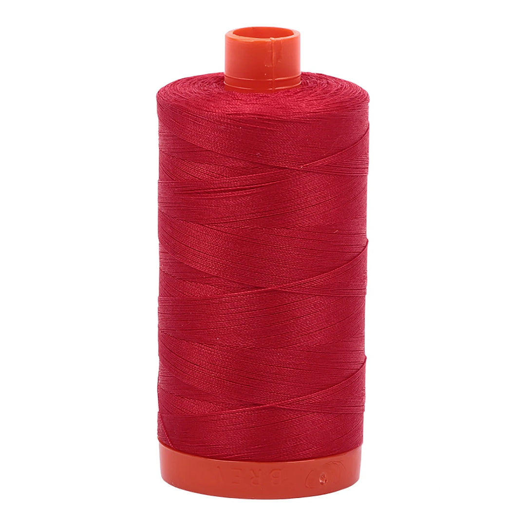 Aurifil Mako 50 wt Cotton 1300m (1422yds) | Red - Maple Leaf Quilting Company Ltd.