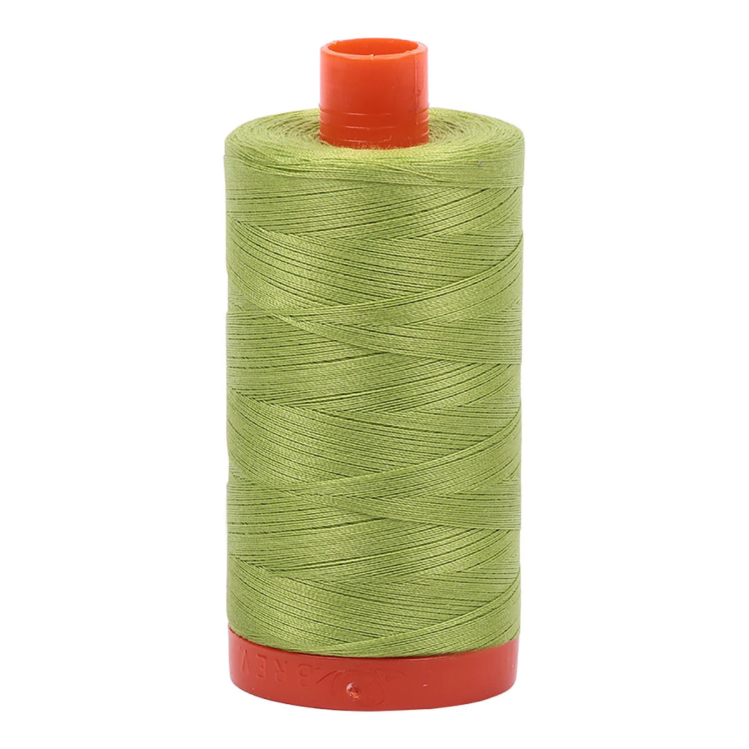 Aurifil Mako 50 wt Cotton 1300m (1422yds) | Spring Green - Maple Leaf Quilting Company Ltd.