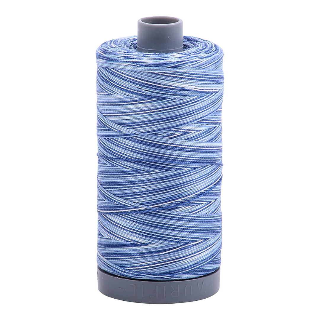 Aurifil Mako 50 wt Cotton 1300m (1422yds) | Variegated Storm at Sea - Maple Leaf Quilting Company Ltd.
