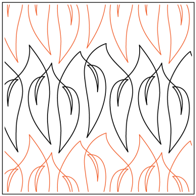 Aussie Gum Leaves – 5.5” Paper Pantograph - Maple Leaf Quilting Company Ltd.