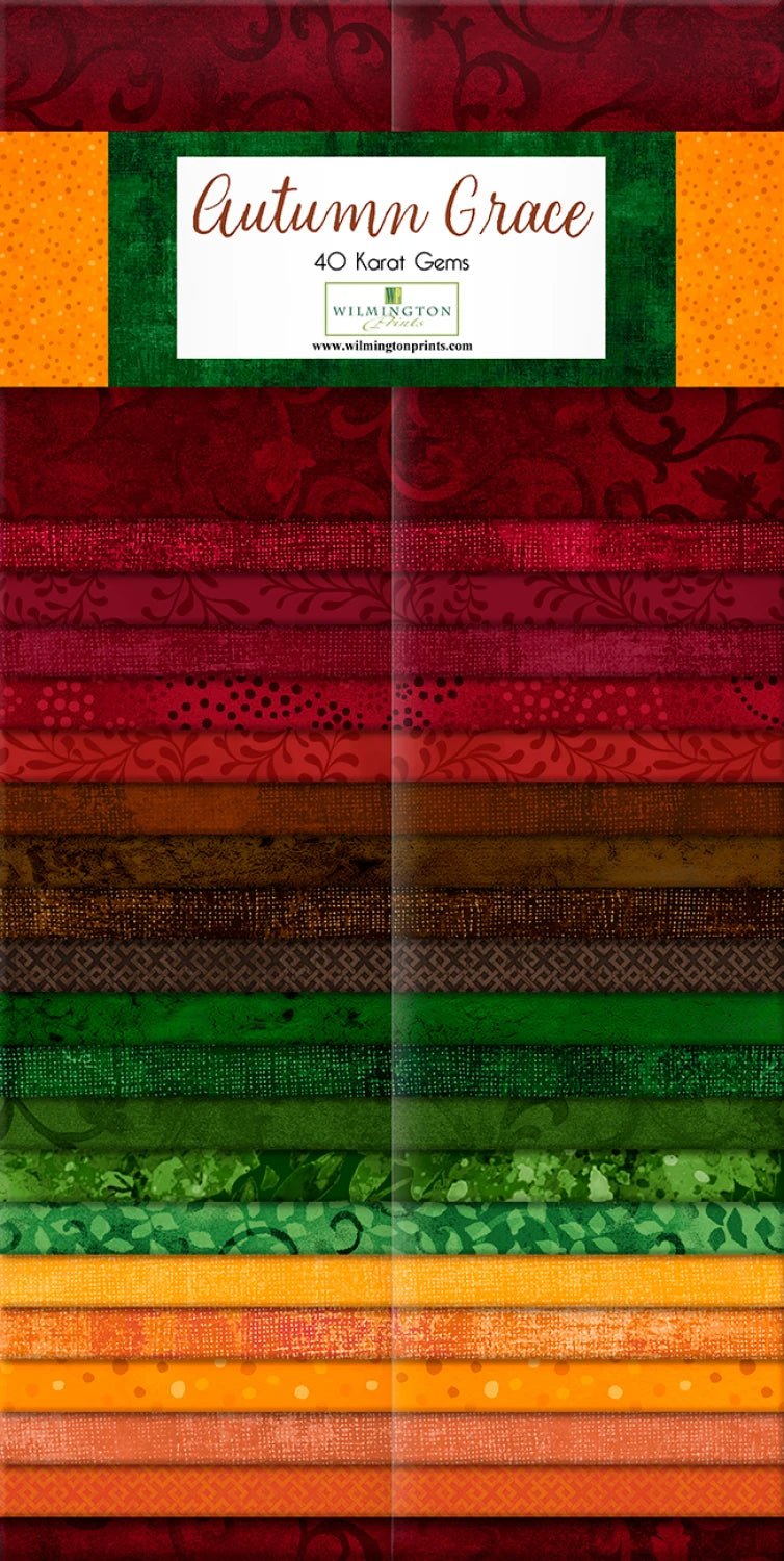 Autumn Grace - Essential Gems & Karat Pre - Cuts Collection | 2.5in Strips 40pcs (Q842 - 148 - 842) - Maple Leaf Quilting Company Ltd.