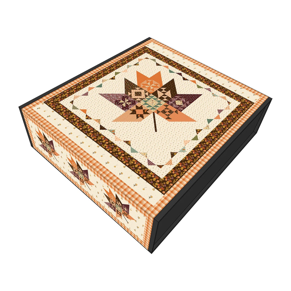 Awe of Autumn Pressed Leaves Quilt Kit (KT - 16190) - Maple Leaf Quilting Company Ltd.