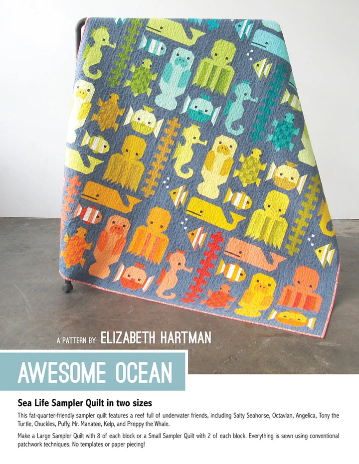 Awesome Ocean (EH036) - Maple Leaf Quilting Company Ltd.