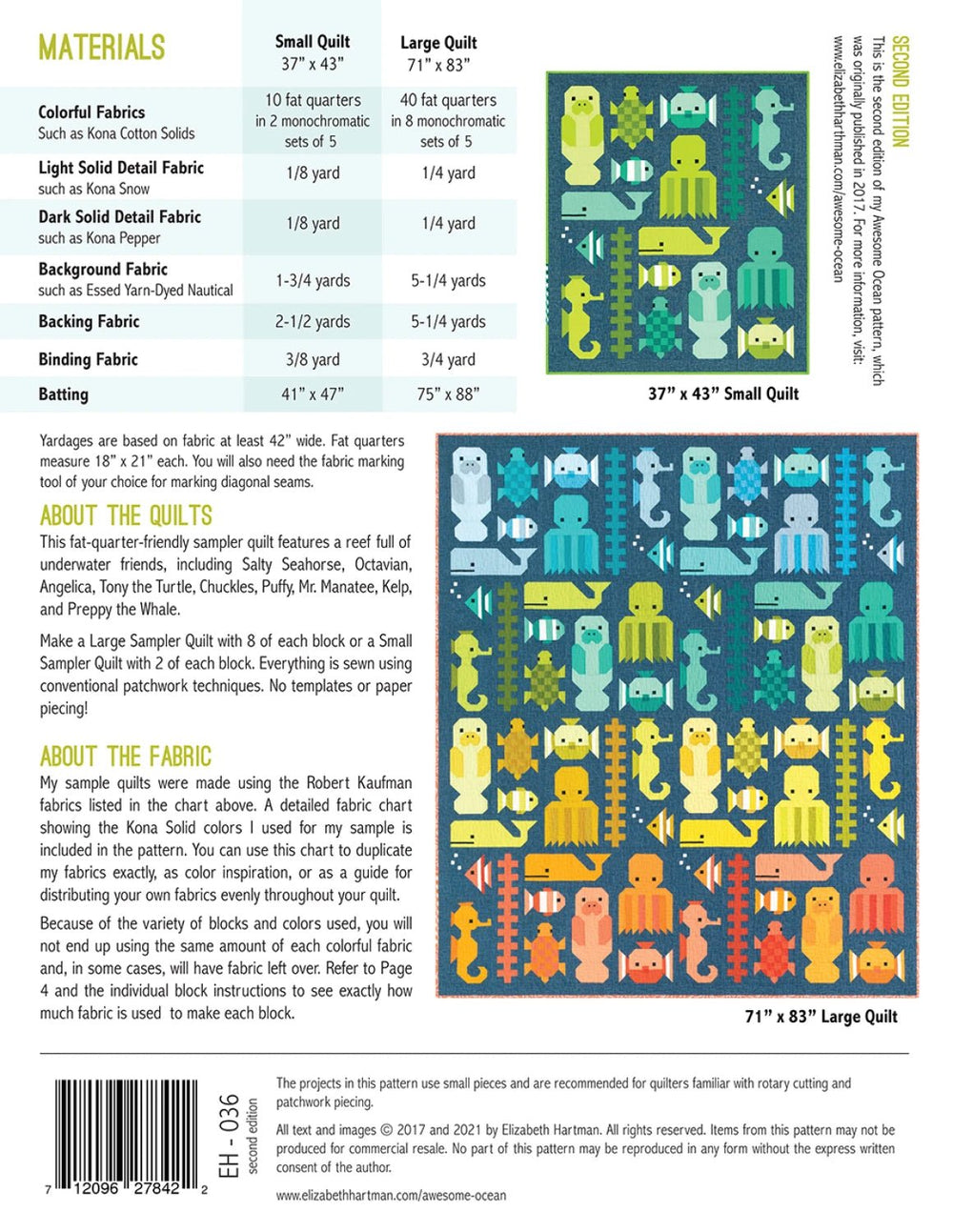 Awesome Ocean (EH036) - Maple Leaf Quilting Company Ltd.
