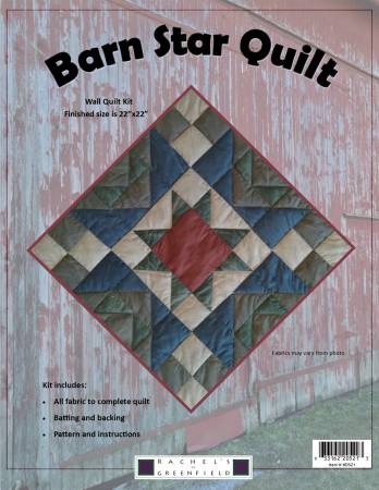 Barn Star Quilt Kit - Maple Leaf Quilting Company Ltd.
