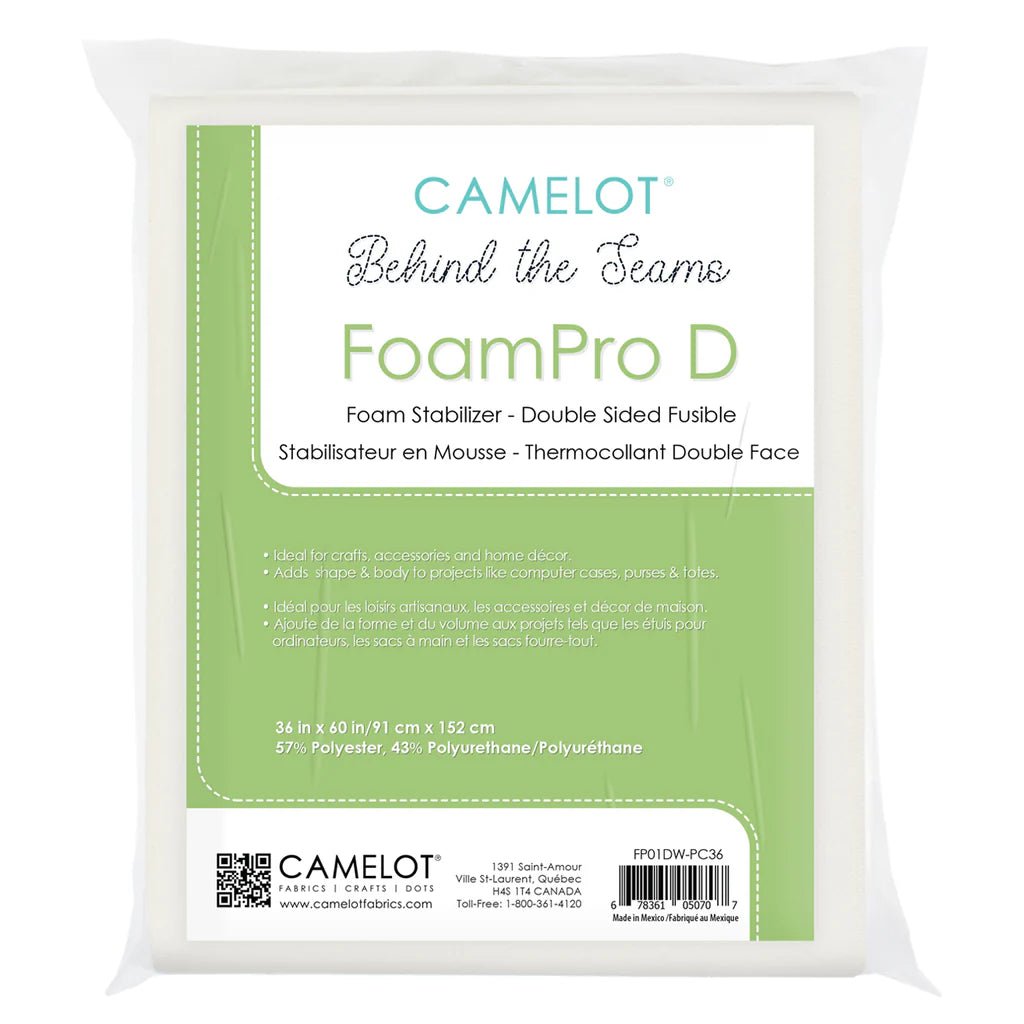 Behind the Seams - FoamPro 2 Sided Fusible Foam Stabilizer (36" x 60") - Maple Leaf Quilting Company Ltd.