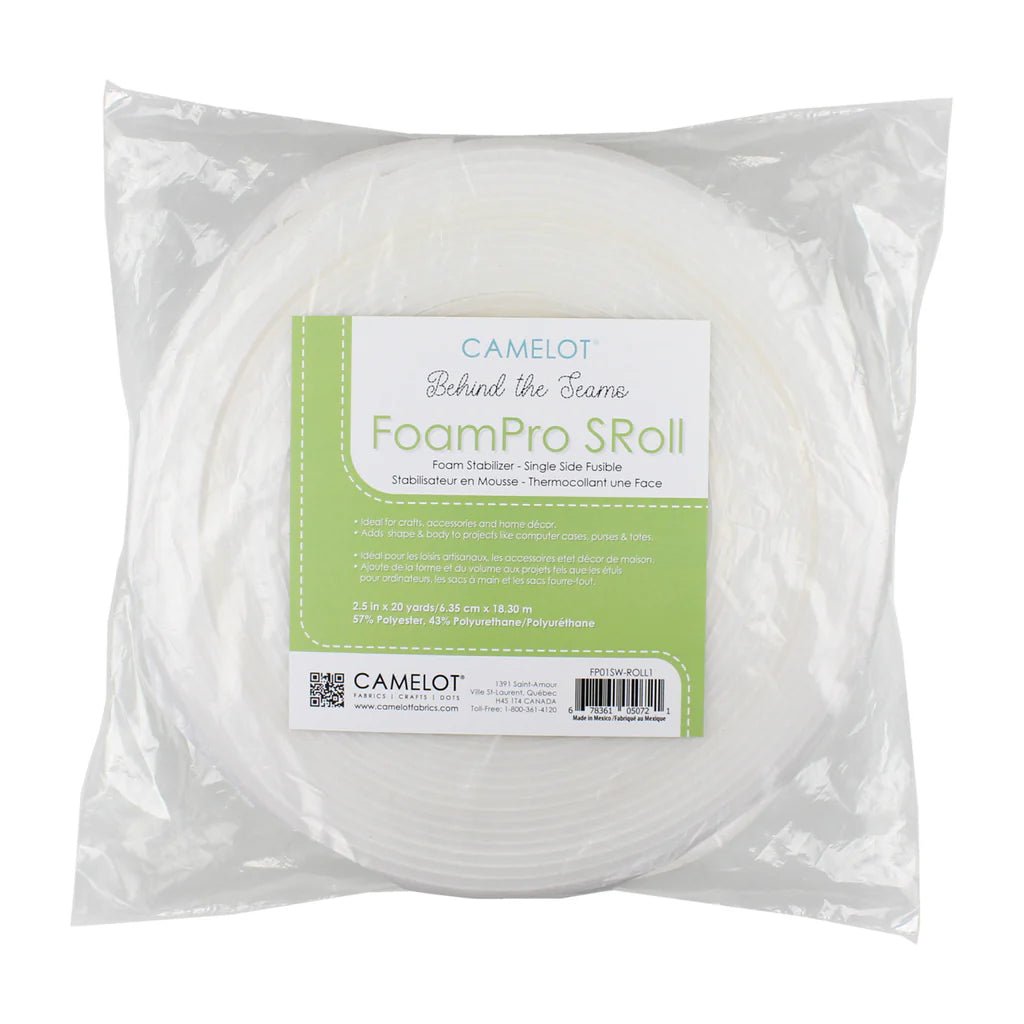 Behind the Seams - FoamPro SRoll 2.5" x 20yds (White) - Maple Leaf Quilting Company Ltd.
