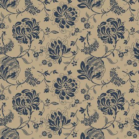 Beige Block Print 108" Cotton (QB651383D - BEIGE) – Sold in UNITS of ¼ metre - Maple Leaf Quilting Company Ltd.