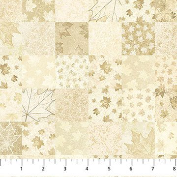 Beige Patchwork | 43/44" Cotton (29016 - 12) - Sold in UNITS of ¼ metre - Maple Leaf Quilting Company Ltd.