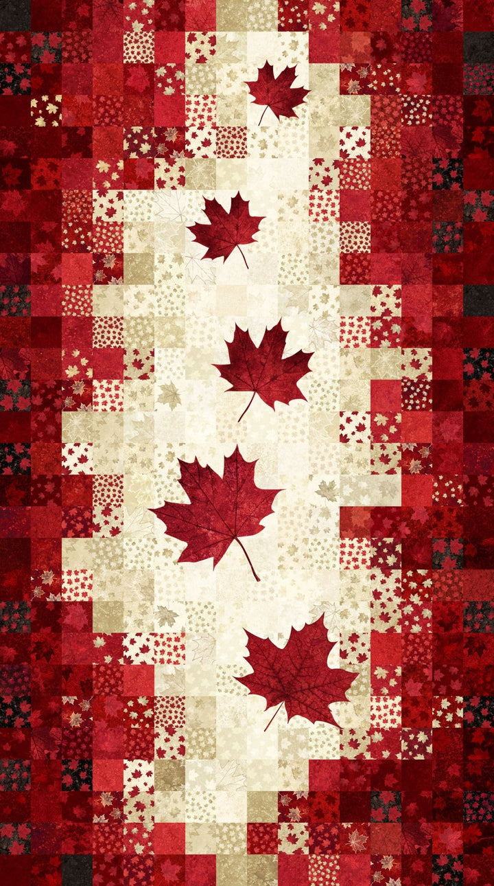 Beige Patchwork Panel 24" x 43" Panel (DP29015 - 12) - Maple Leaf Quilting Company Ltd.