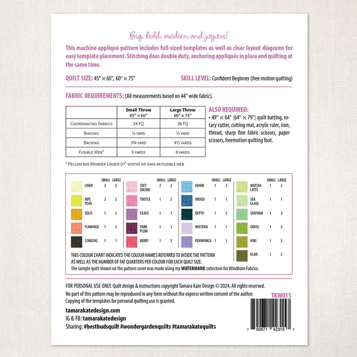 Best Buds (TKW015) - Maple Leaf Quilting Company Ltd.