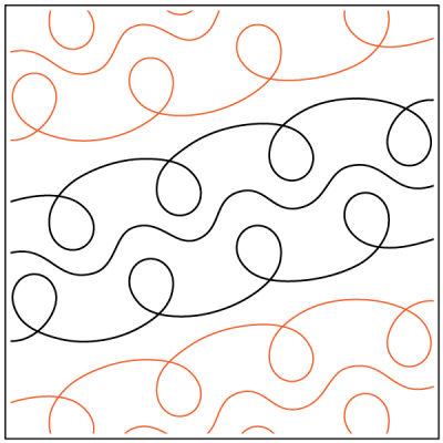 Bike Chain – 6” Paper Pantograph - Maple Leaf Quilting Company Ltd.