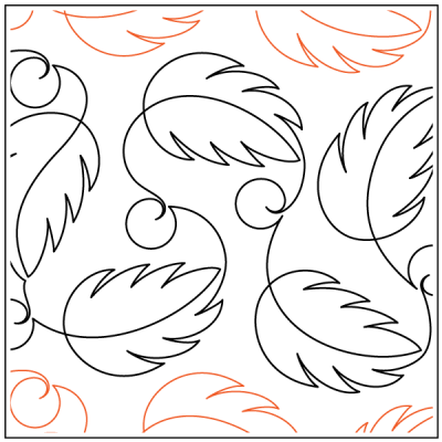 Birds of a Feather – 9.25” Paper Pantograph - Maple Leaf Quilting Company Ltd.